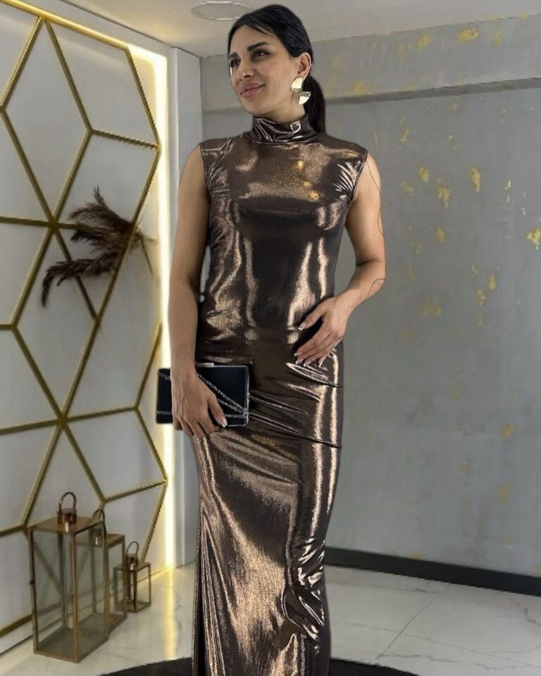 Metallic Elegance for Evening Glam