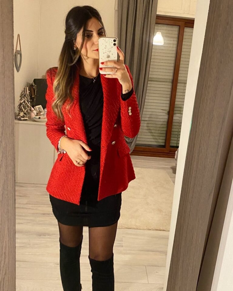 Red Blazer Chic