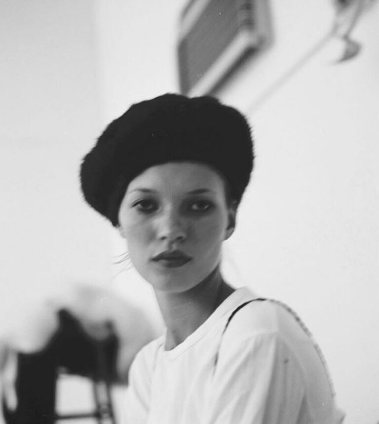 Beret and White Shirt