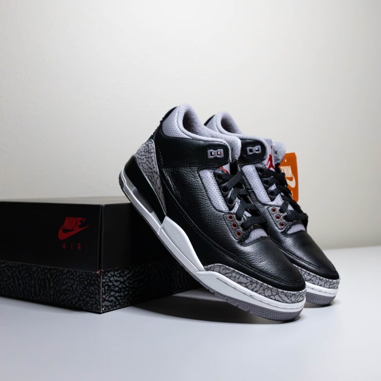 Black Cement 3's Sneakers