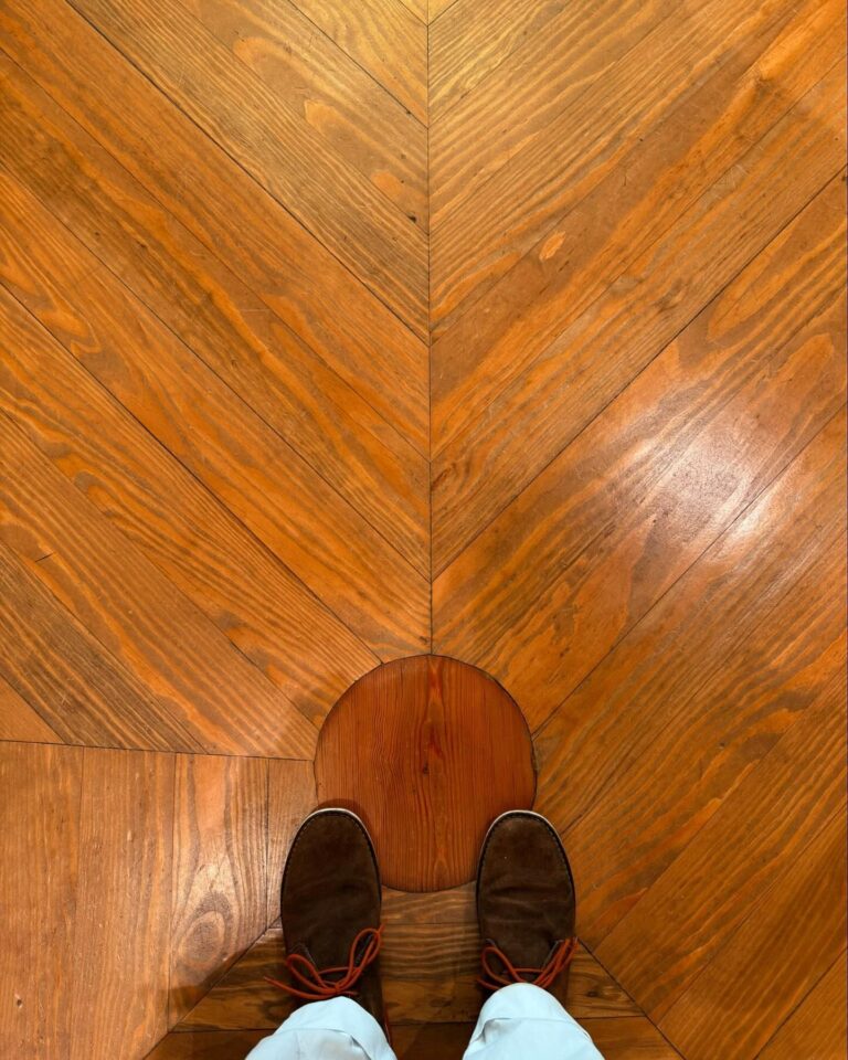 Boots on Wooden Flooring