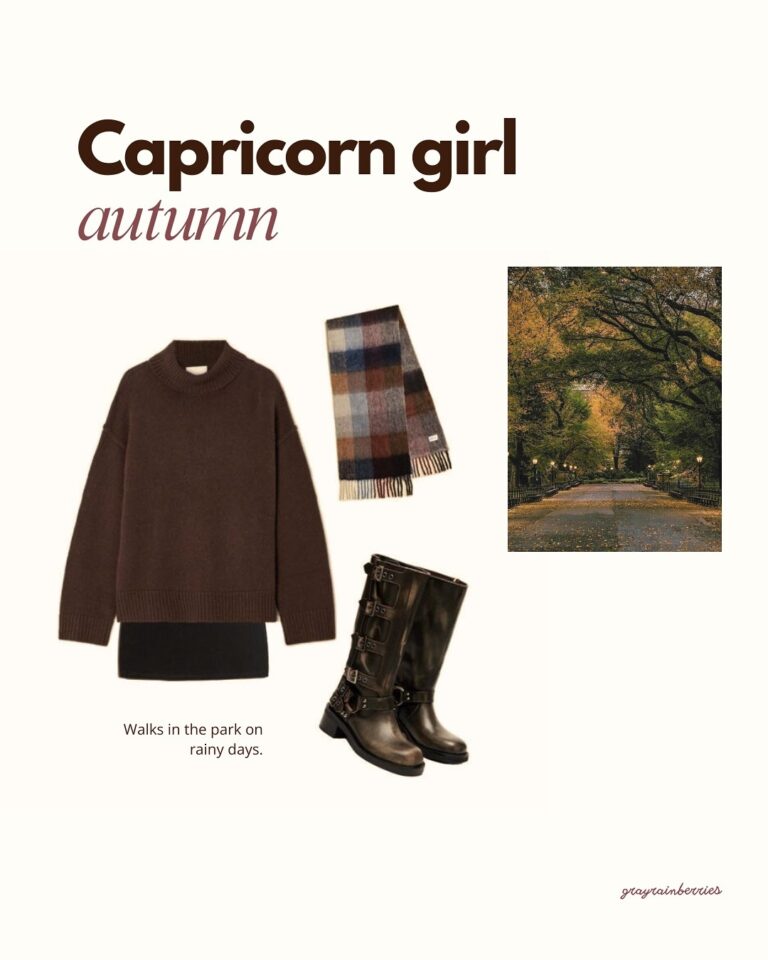 Capricorn girl autumn