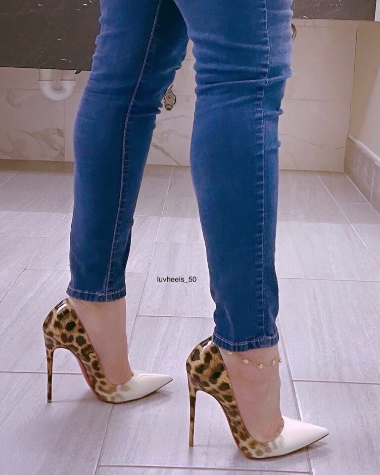 Denim Paired with Heels