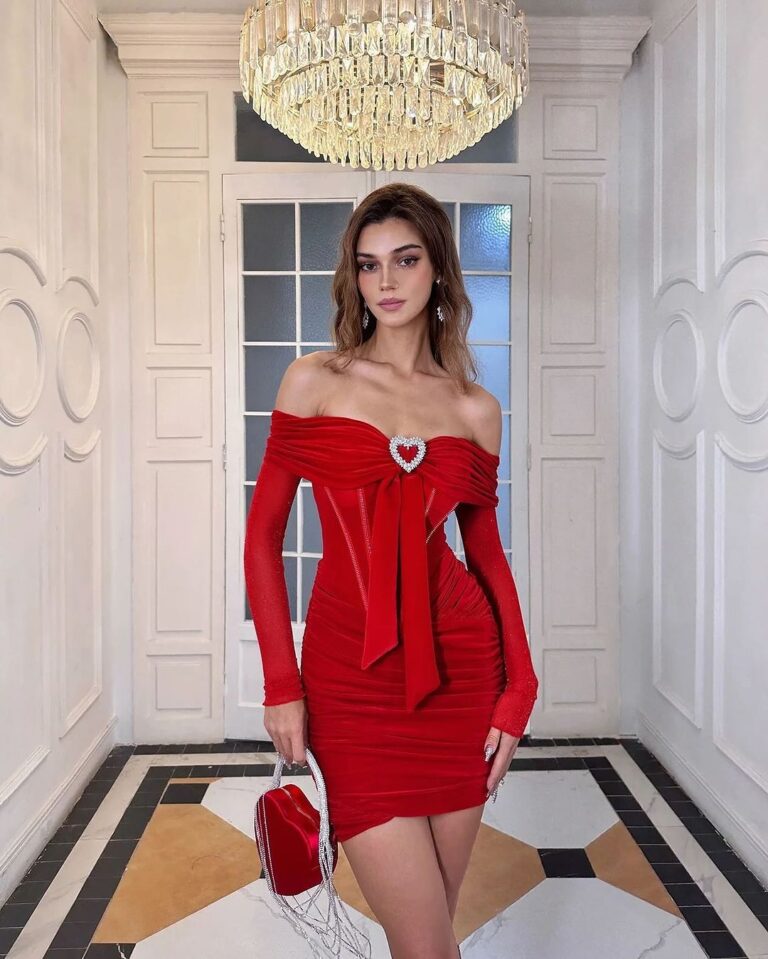 Festive Red Dress