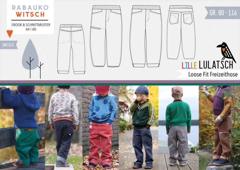 Kids' Loose Fit Pants Pattern