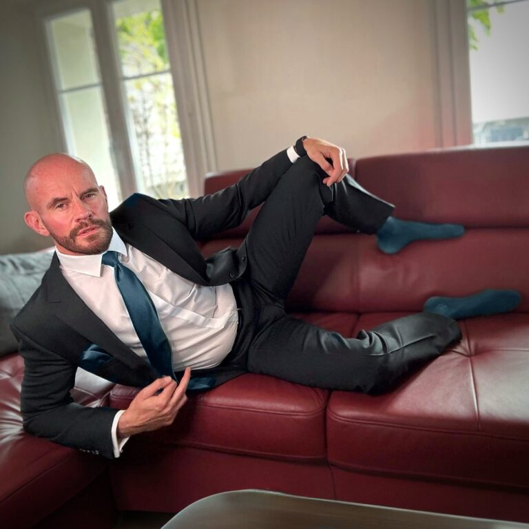 Lounging in a Suit