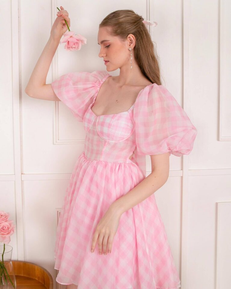 Pink Gingham Dress