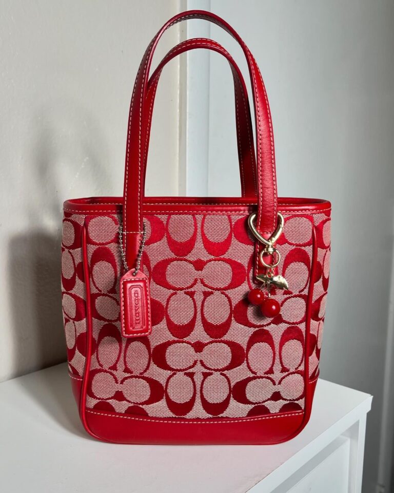 Red Coach Tote