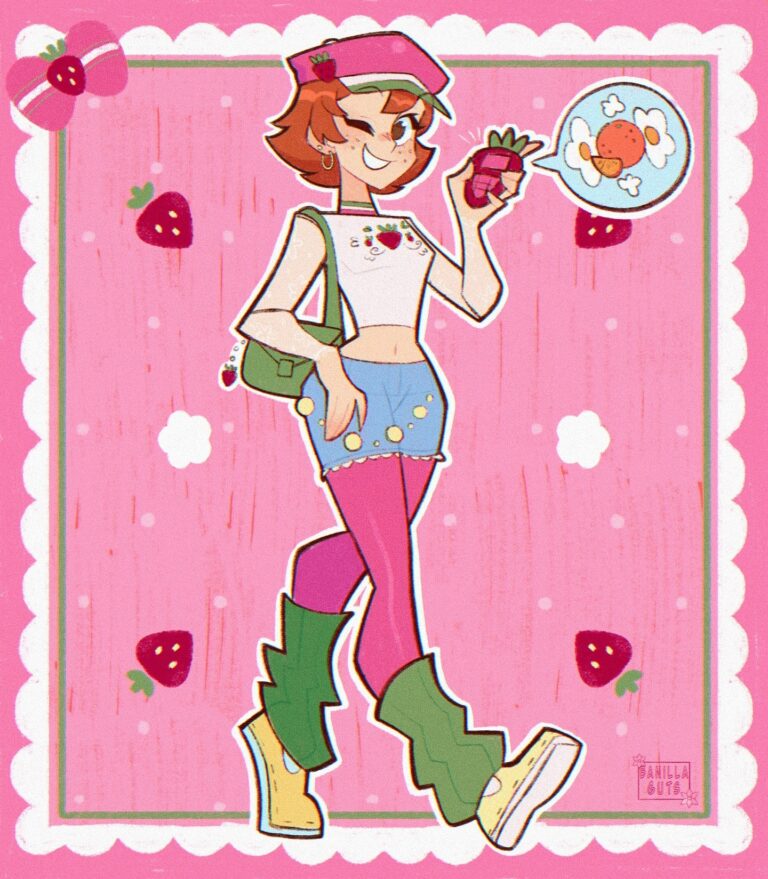 Strawberry-Inspired Y2K Outfit