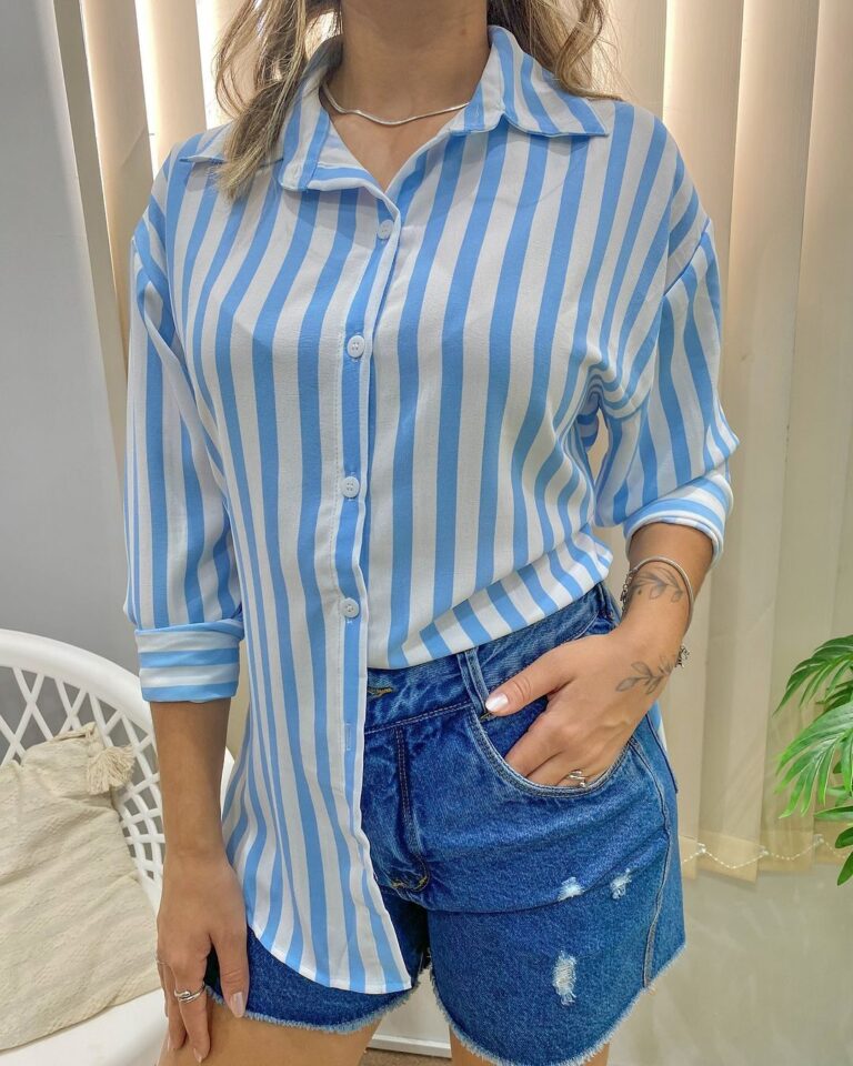 Striped Top & Denim Combo