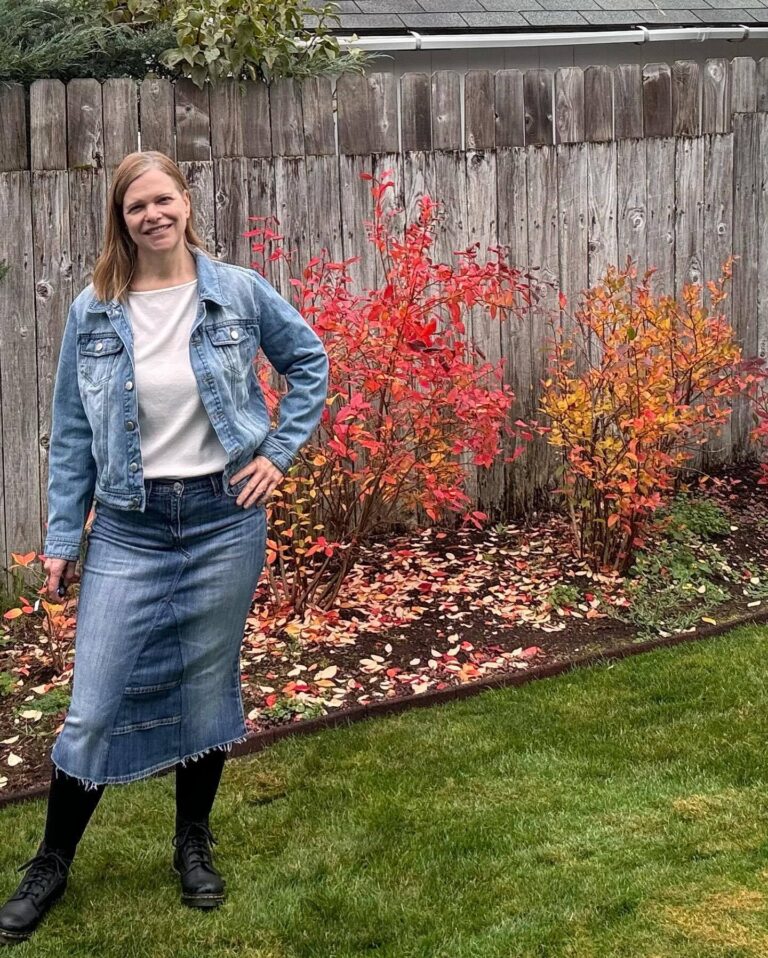 Upcycled Jeans Skirt