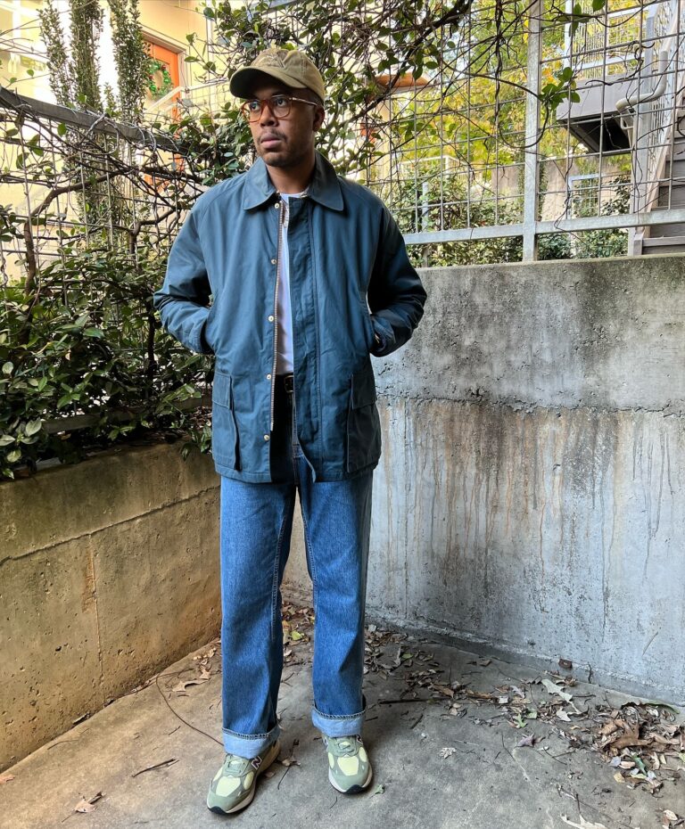 Waxed Jacket with Jeans  