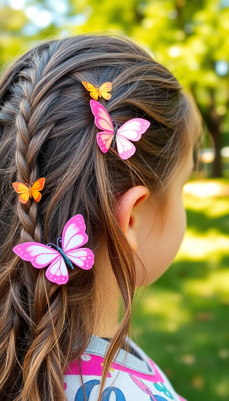 Braided Hair with Clips