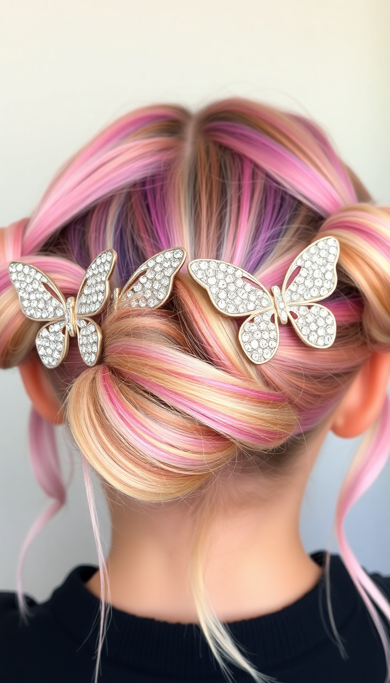 Butterfly Hair Clips