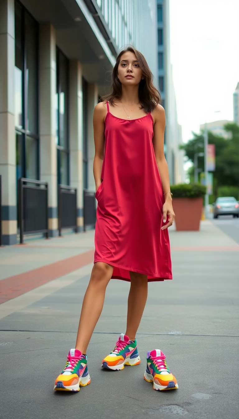 Dress with Sneakers