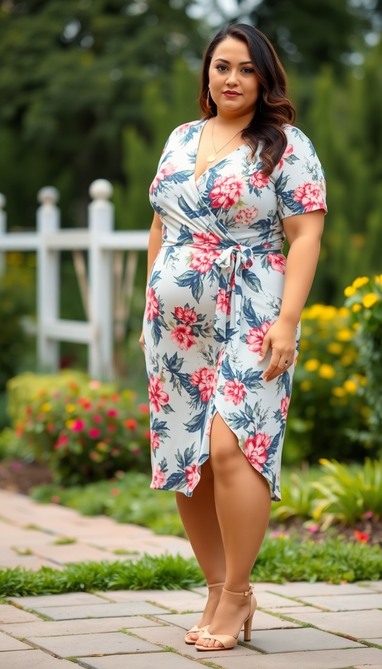 Floral Wrap Dress