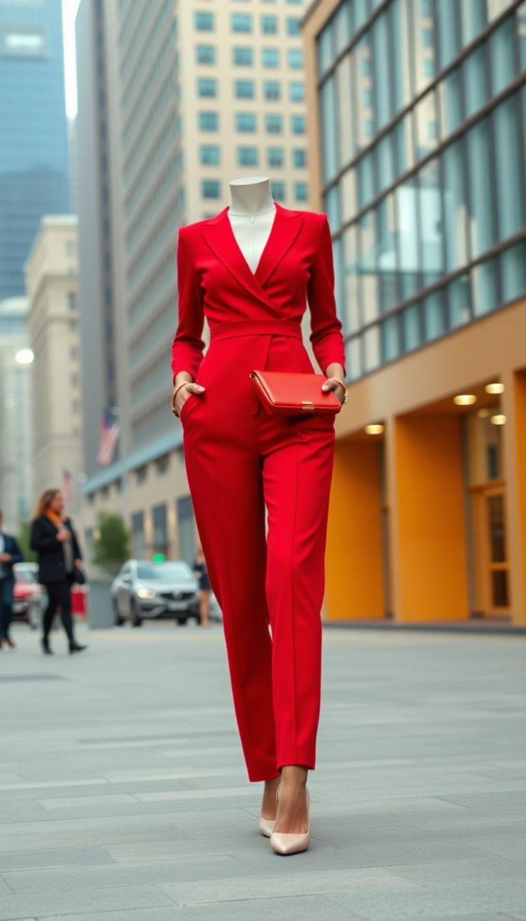 Red Suit Style