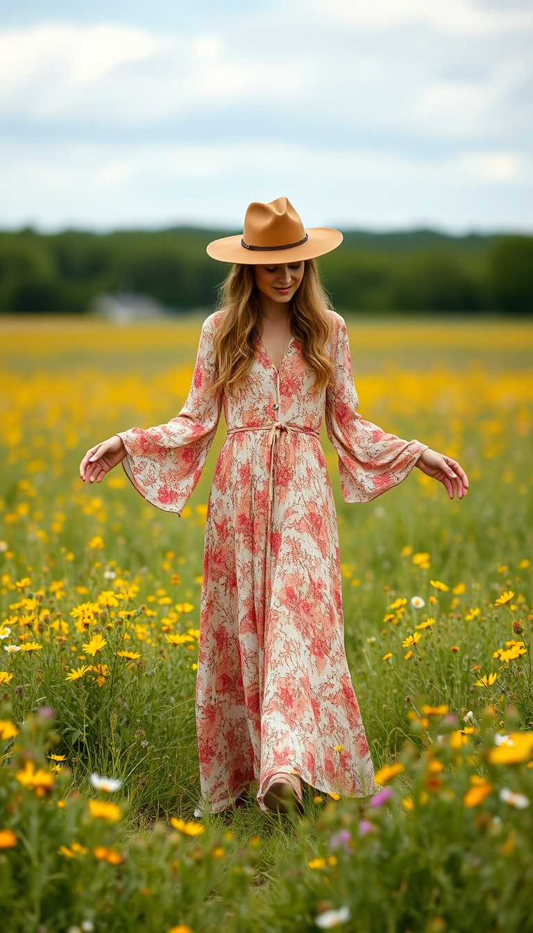 Strolling Through Wildflowers