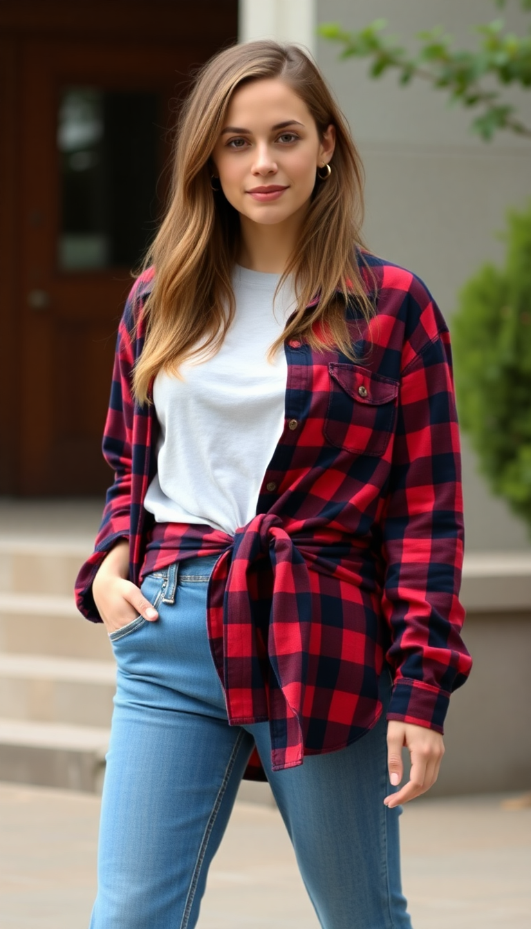 Casual Flannel Look