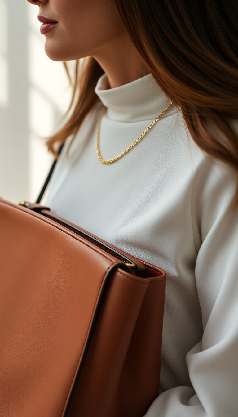 Gold Chain and Turtleneck