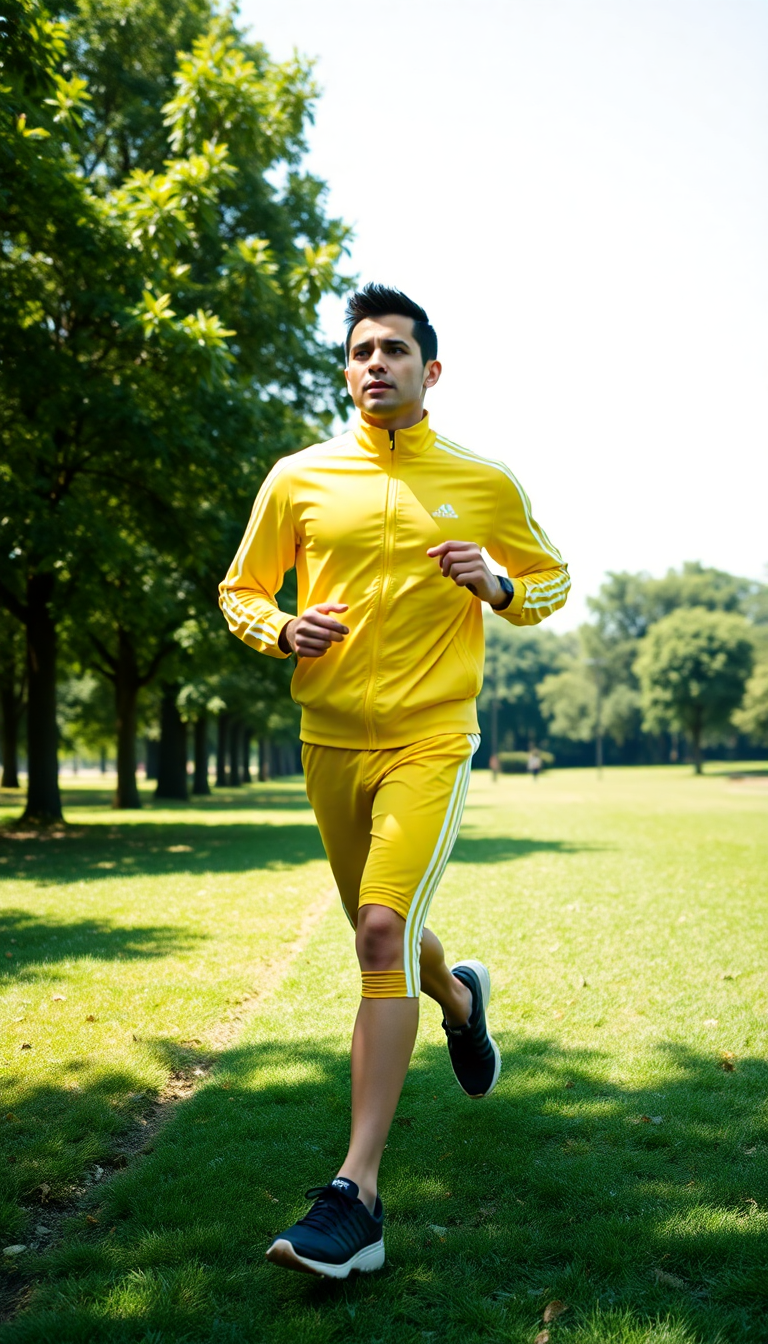 Jogging in the park