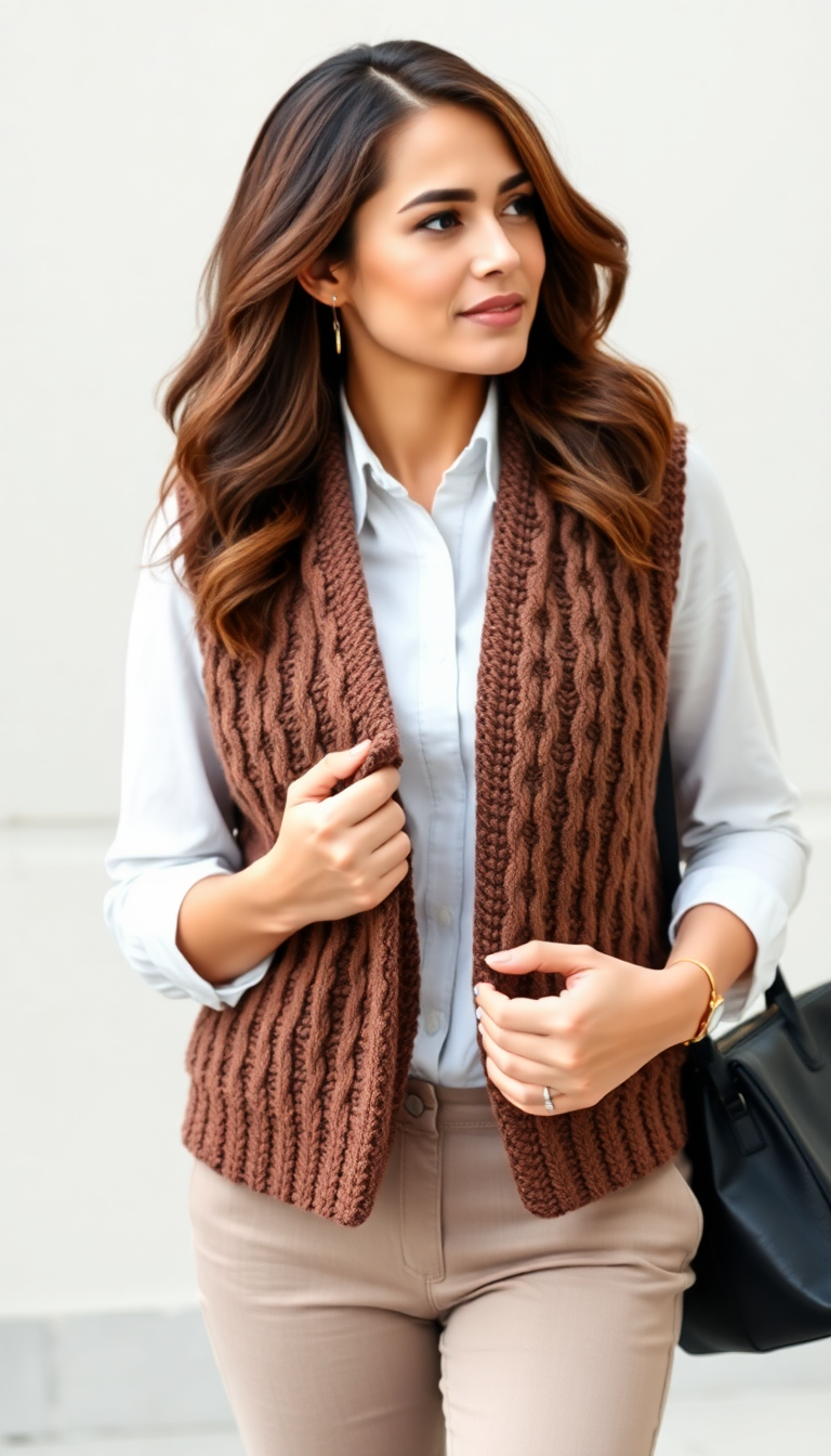 Knitted Vest Style