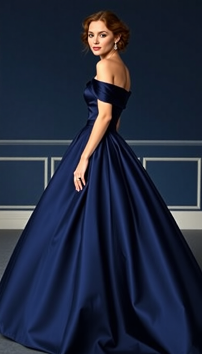 Off-The-Shoulder Gown