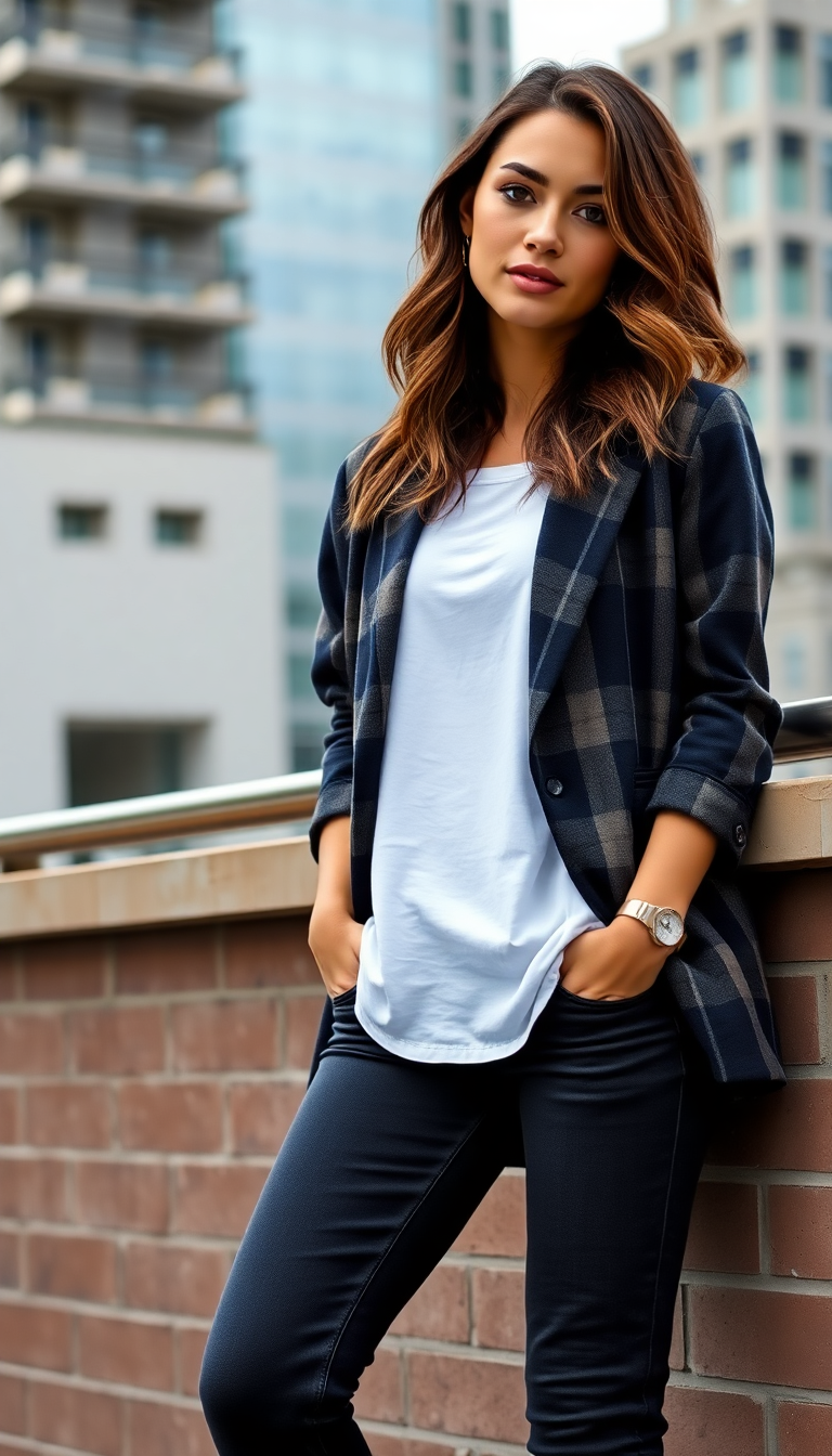 Plaid Blazer