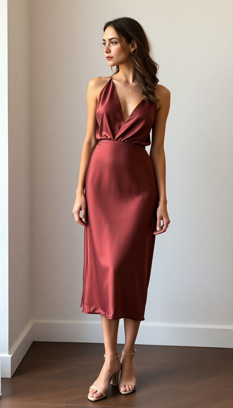 Satin Dress