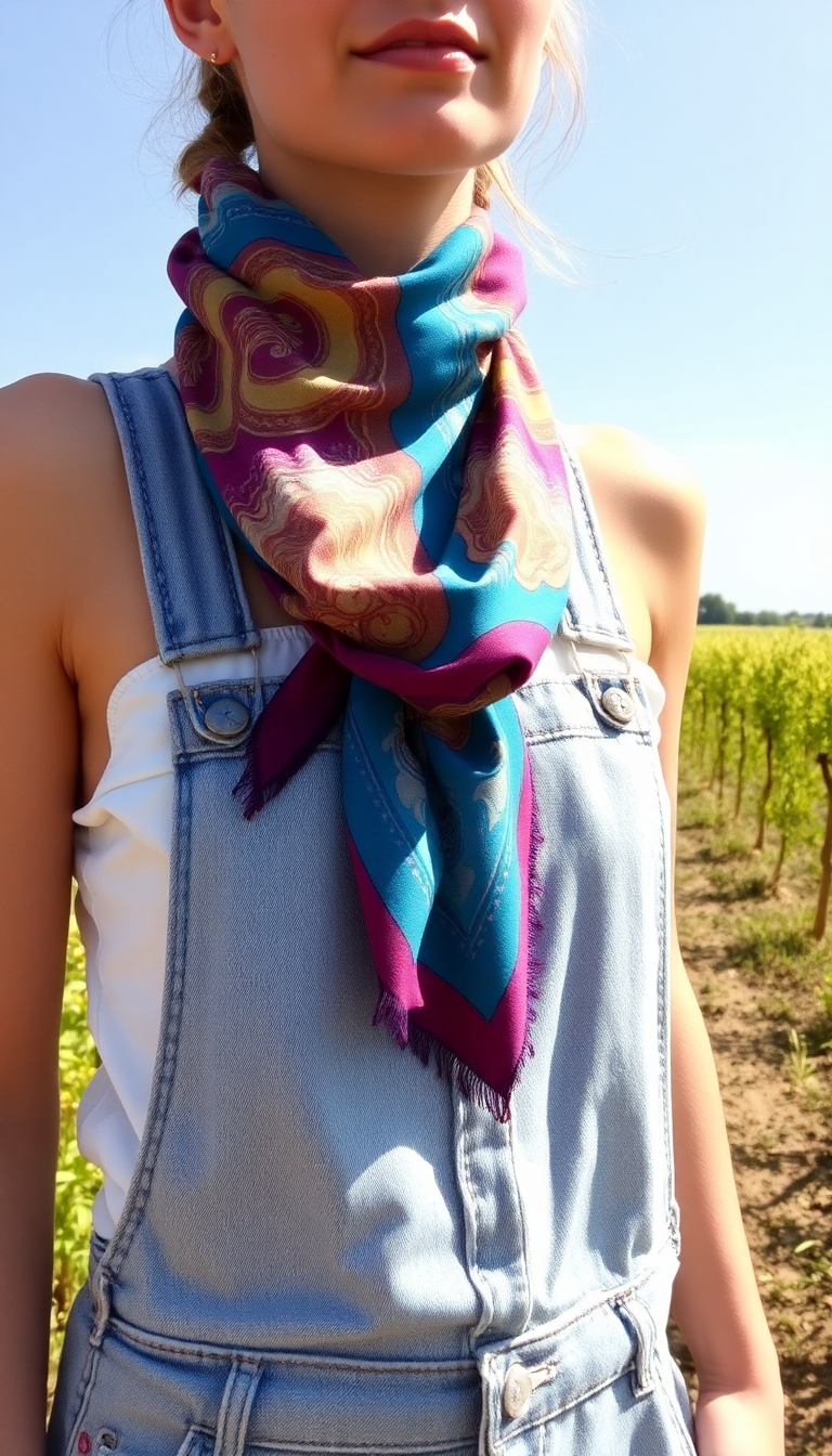 Scarf with Overalls