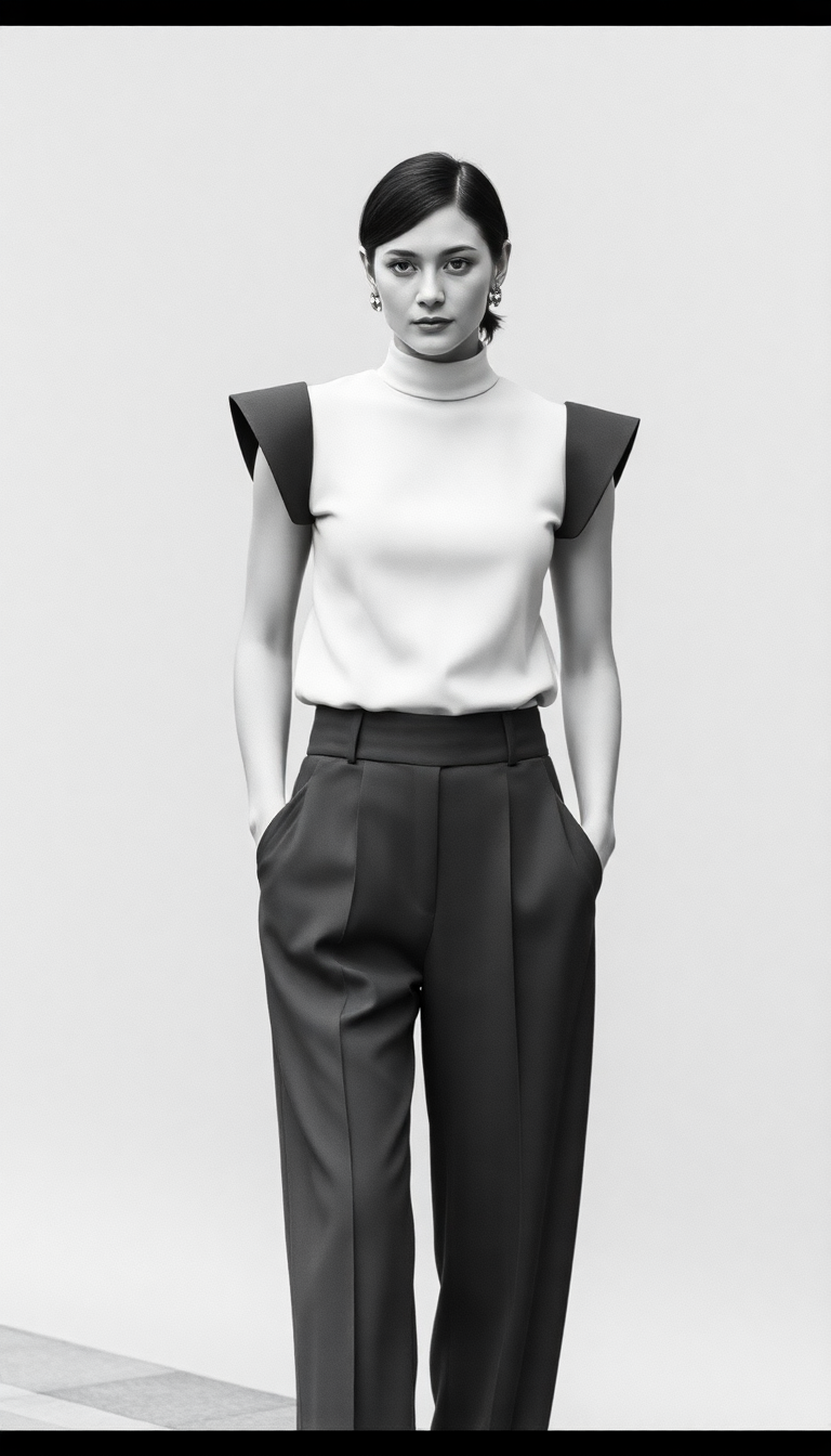 Sleeveless Top and Trousers